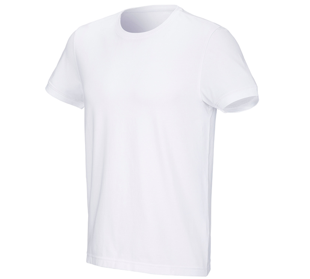 Themen: e.s. T-Shirt cotton stretch + weiß