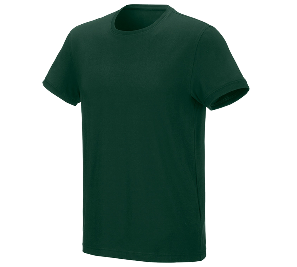 Galabau / Forst- und Landwirtschaft: e.s. T-Shirt cotton stretch + grün