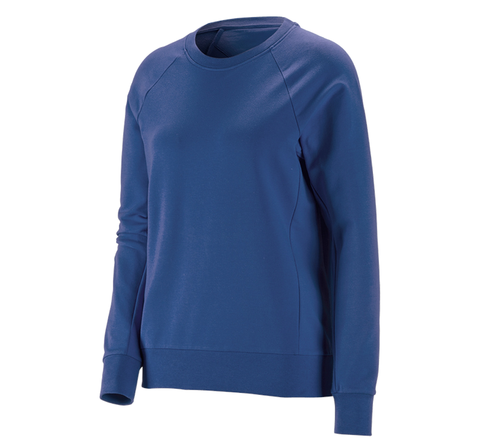 Themen: e.s. Sweatshirt cotton stretch, Damen + alkaliblau