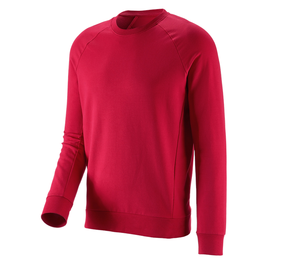 Themen: e.s. Sweatshirt cotton stretch + feuerrot