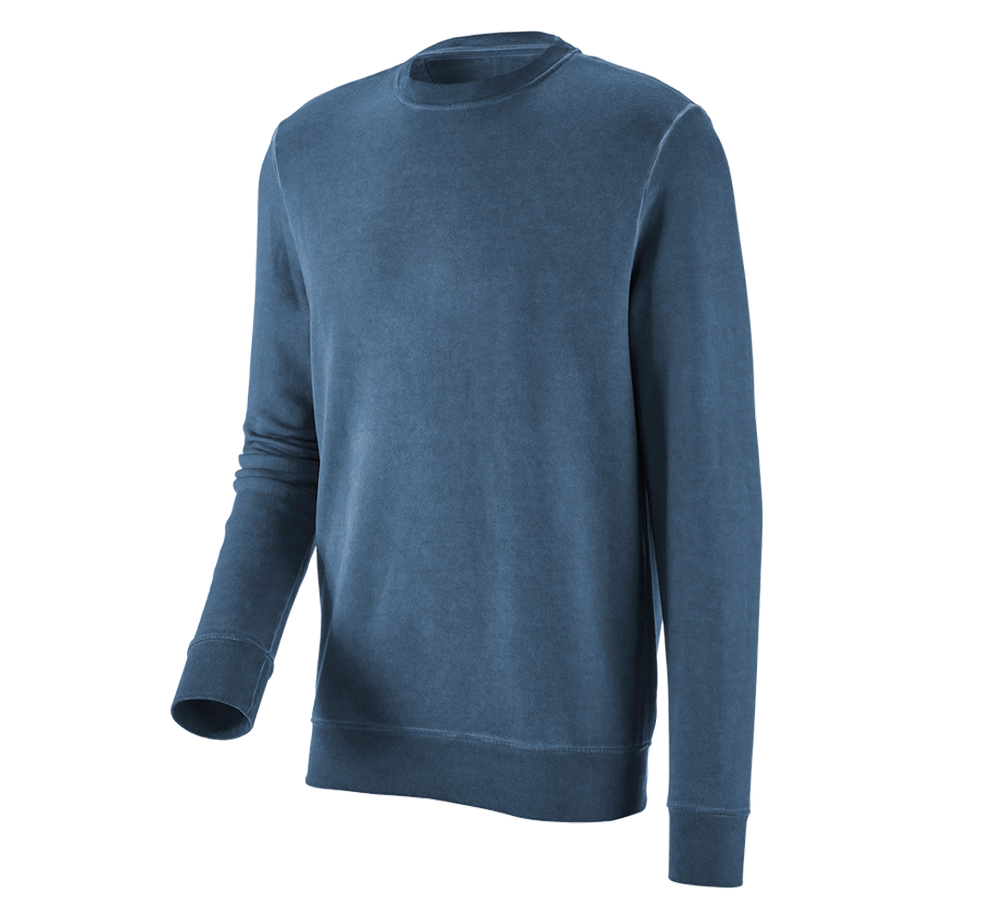 Installateur / Klempner: e.s. Sweatshirt vintage poly cotton + antikblau vintage