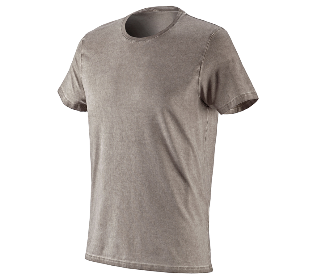 Themen: e.s. T-Shirt vintage cotton stretch + taupe vintage
