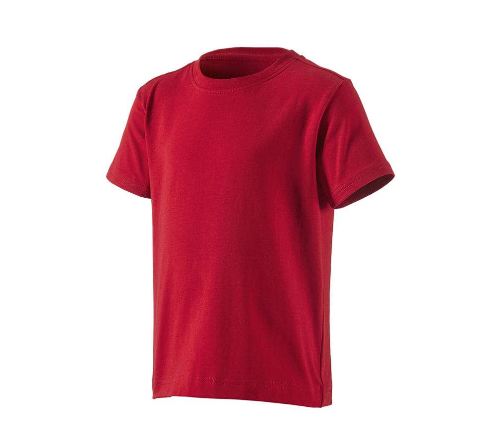 Themen: e.s. T-Shirt cotton stretch, Kinder + feuerrot