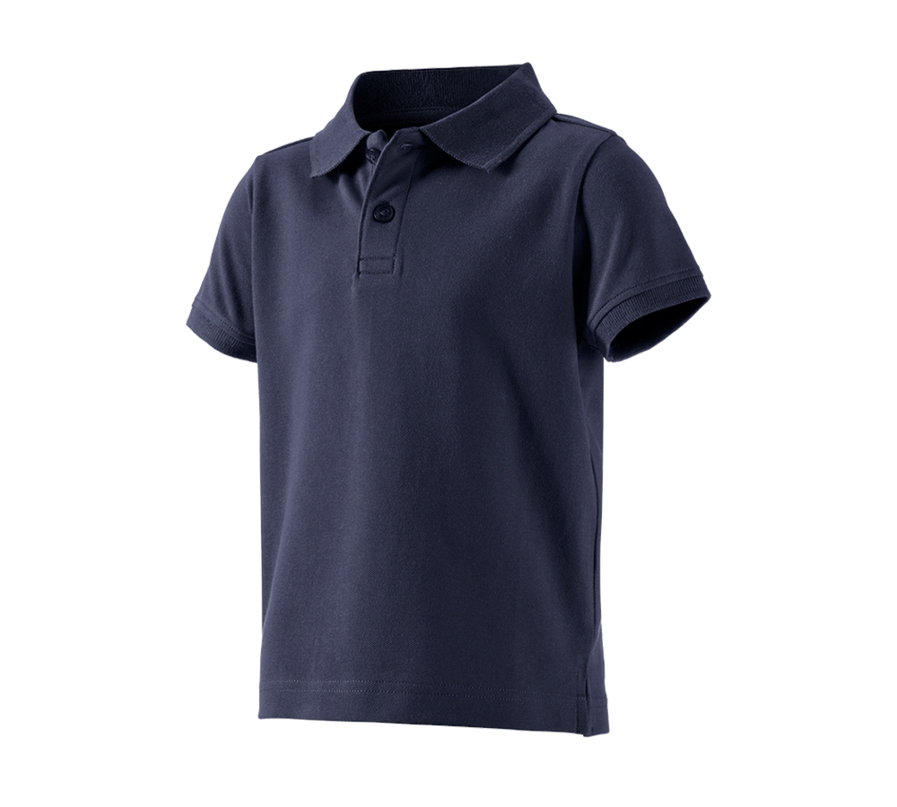 Themen: e.s. Polo-Shirt cotton stretch, Kinder + dunkelblau