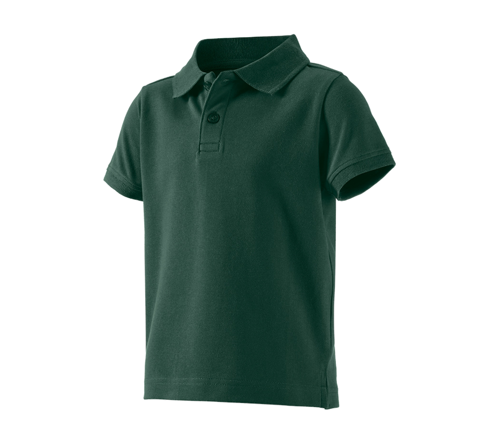 Themen: e.s. Polo-Shirt cotton stretch, Kinder + grün