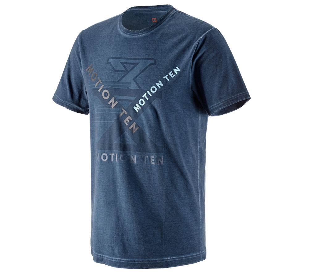 Shirts & Co.: T-Shirt e.s.motion ten + schieferblau vintage