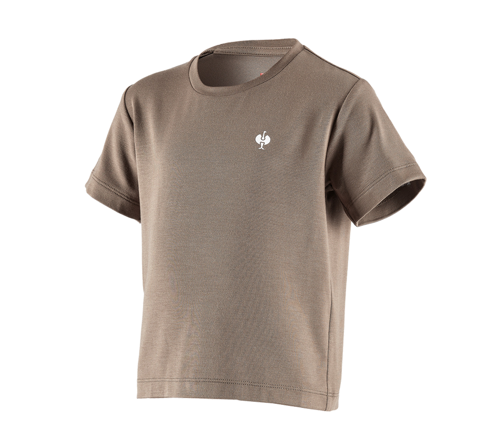 Shirts & Co.: Modal-Shirt e.s. ventura vintage, Kinder + umbrabraun