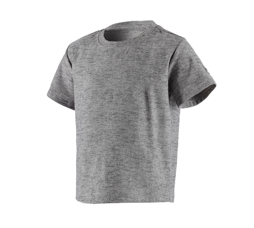 Shirts & Co.: T-Shirt e.s.vintage, Kinder + schwarz melange