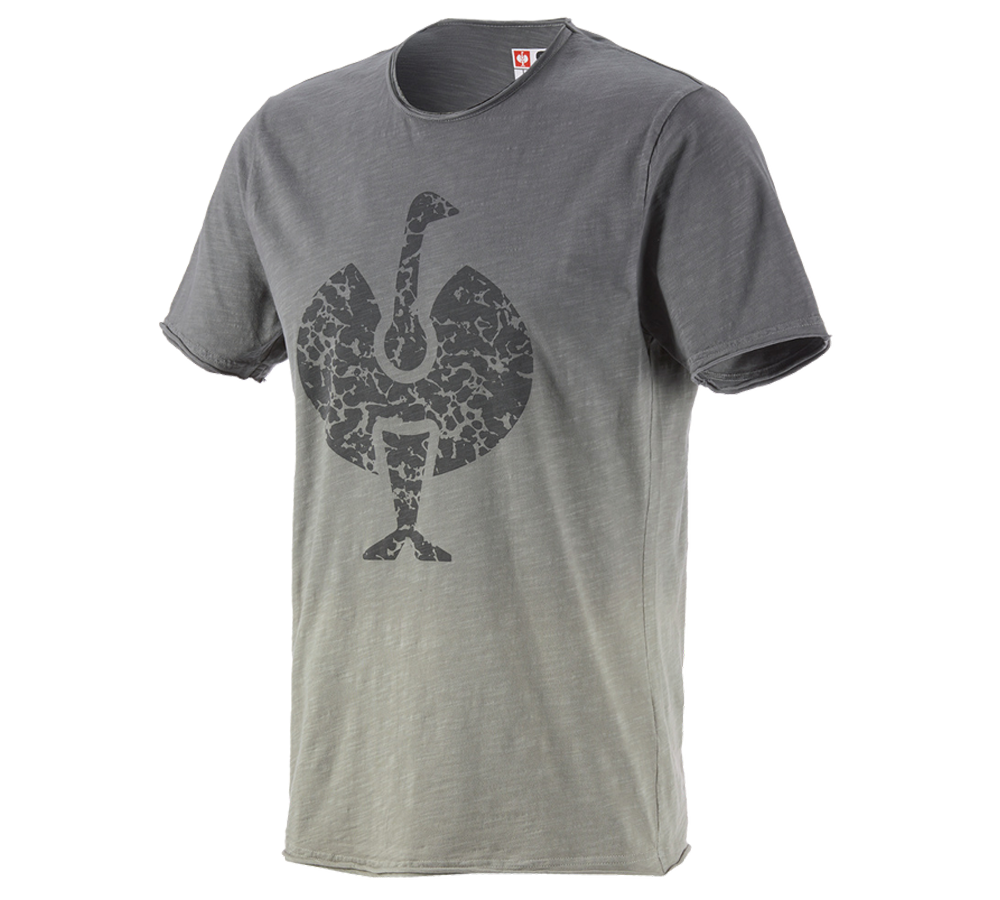 Shirts & Co.: e.s. T-Shirt workwear ostrich + granit vintage
