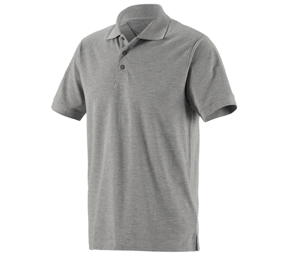 Shirts & Co.: Piqué-Polo e.s.industry + grau melange