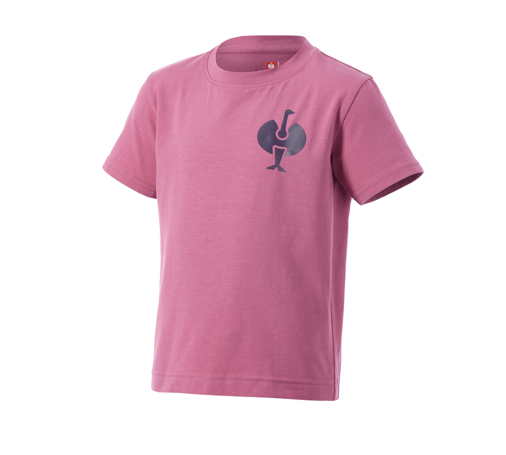 Shirts & Co.: T-Shirt e.s.trail, Kinder + tarapink/tiefblau