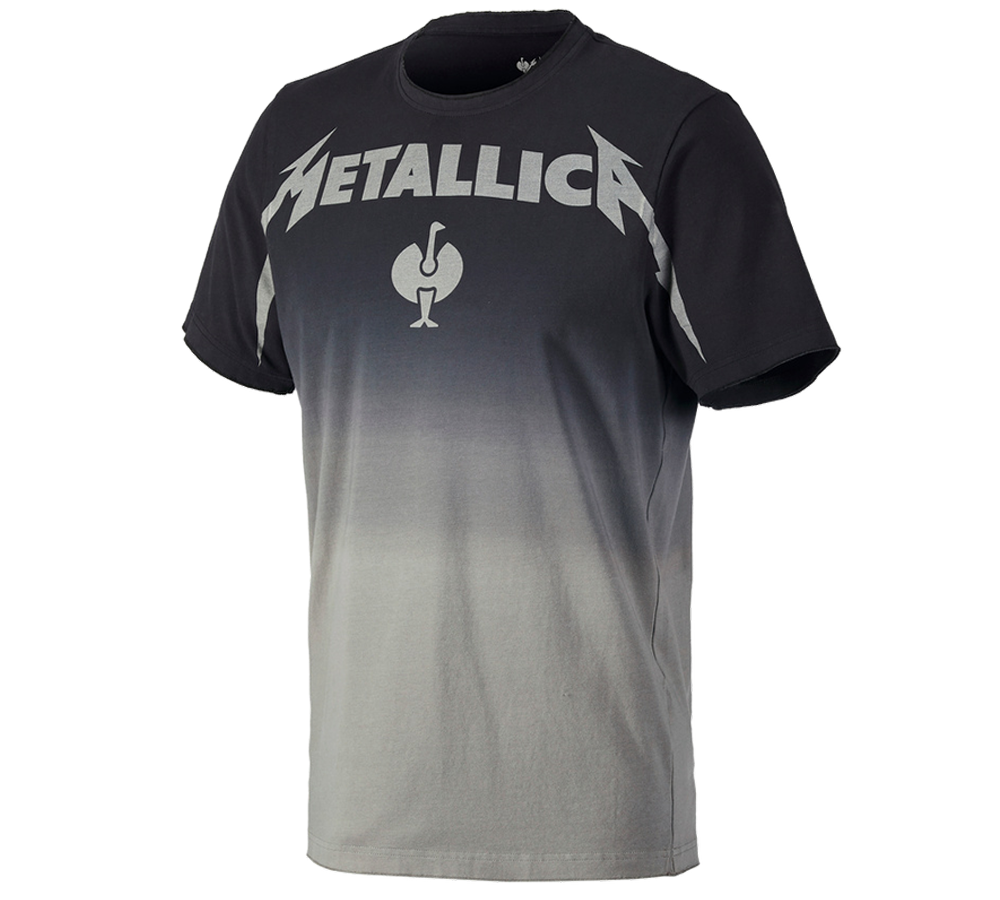 Shirts & Co.: Metallica cotton tee + schwarz/granit