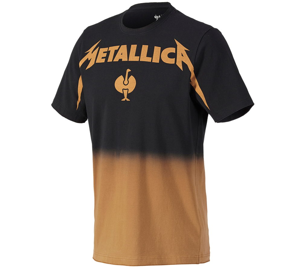 Shirts & Co.: Metallica cotton tee + schwarz/rost