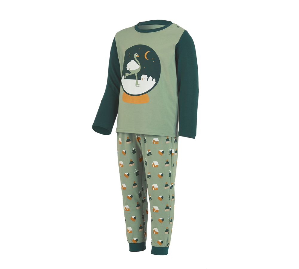 Accessoires: e.s. Baby Pyjama + frostgrün