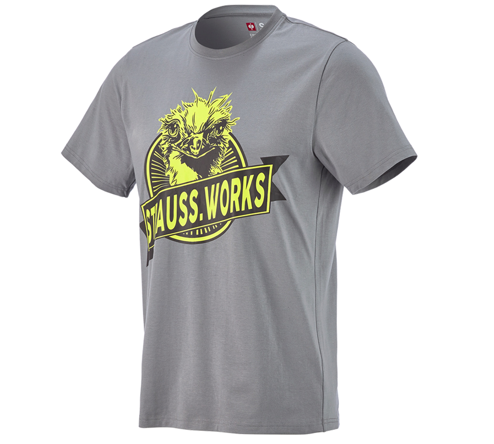 Bekleidung: e.s. T-Shirt strauss works + platin