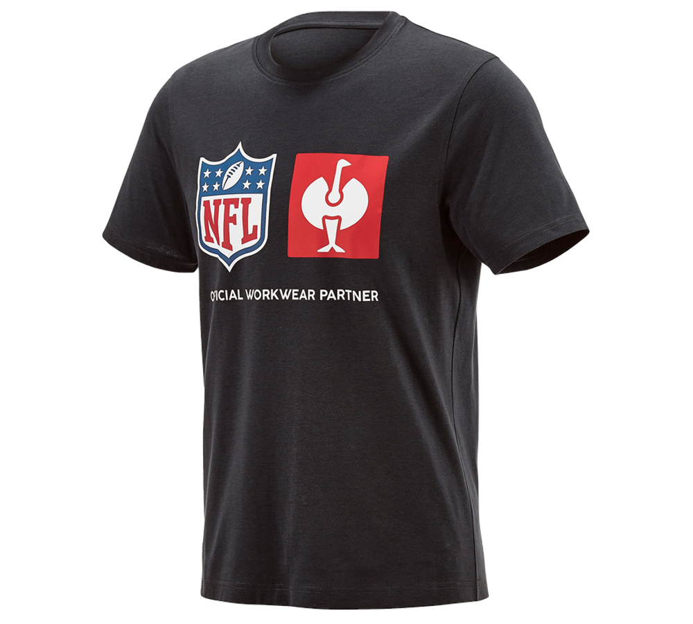 NFL T Shirt cotton schwarz Strauss