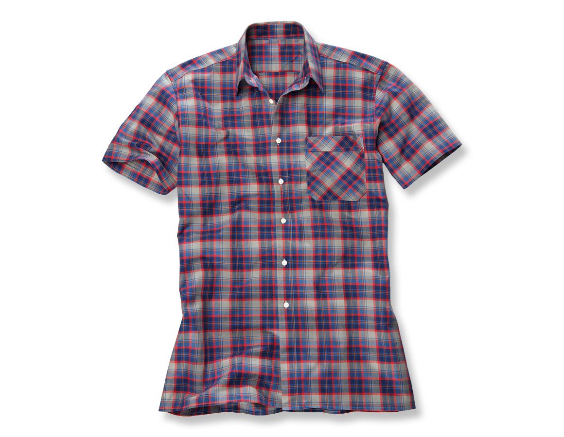 Shirts & Co.: Kurzarm-Hemd Rom + rot
