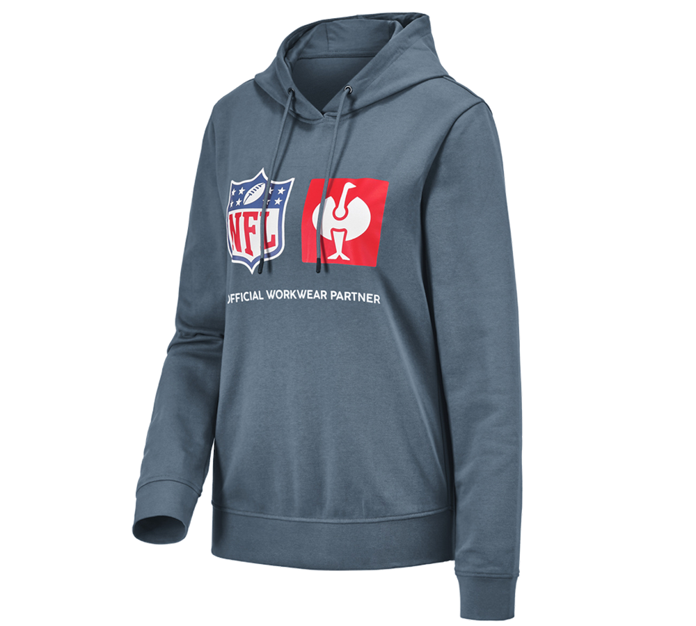 Kollaborationen: NFL Hoodie cotton, ladies + oxidblau