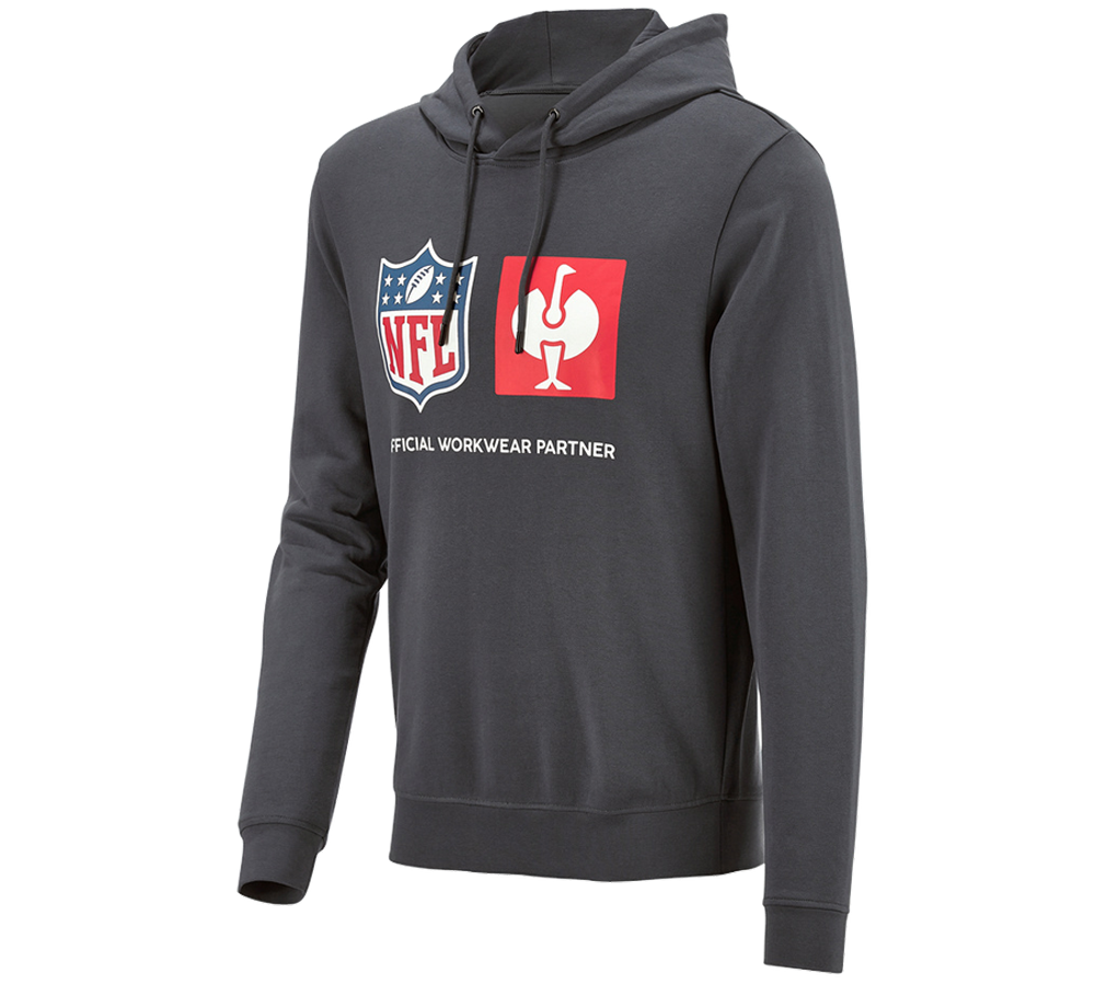 Shirts & Co.: NFL Hoodie cotton + carbongrau