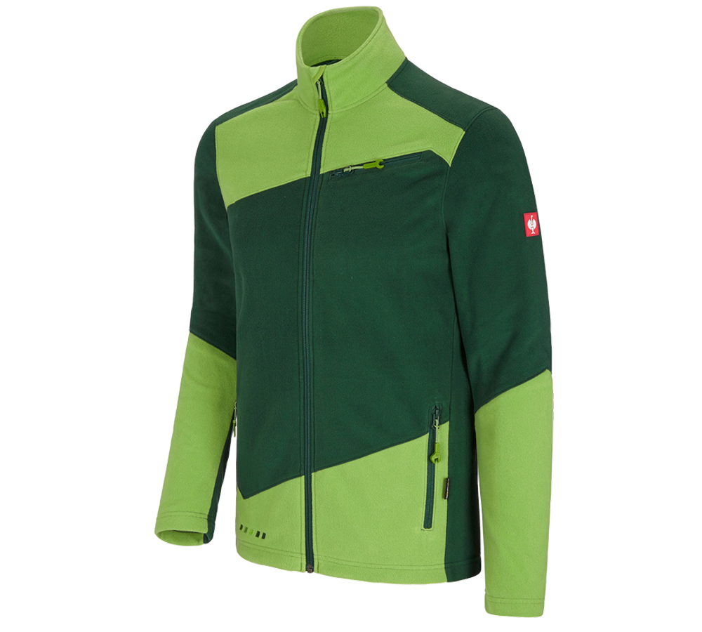 Kälte: Fleece Jacke e.s.motion 2020 + grün/seegrün