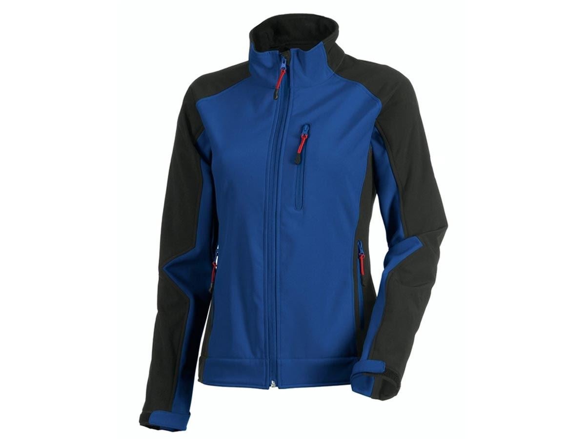 Jacken: Damen Softshelljacke dryplexx® softlight + kornblau/schwarz