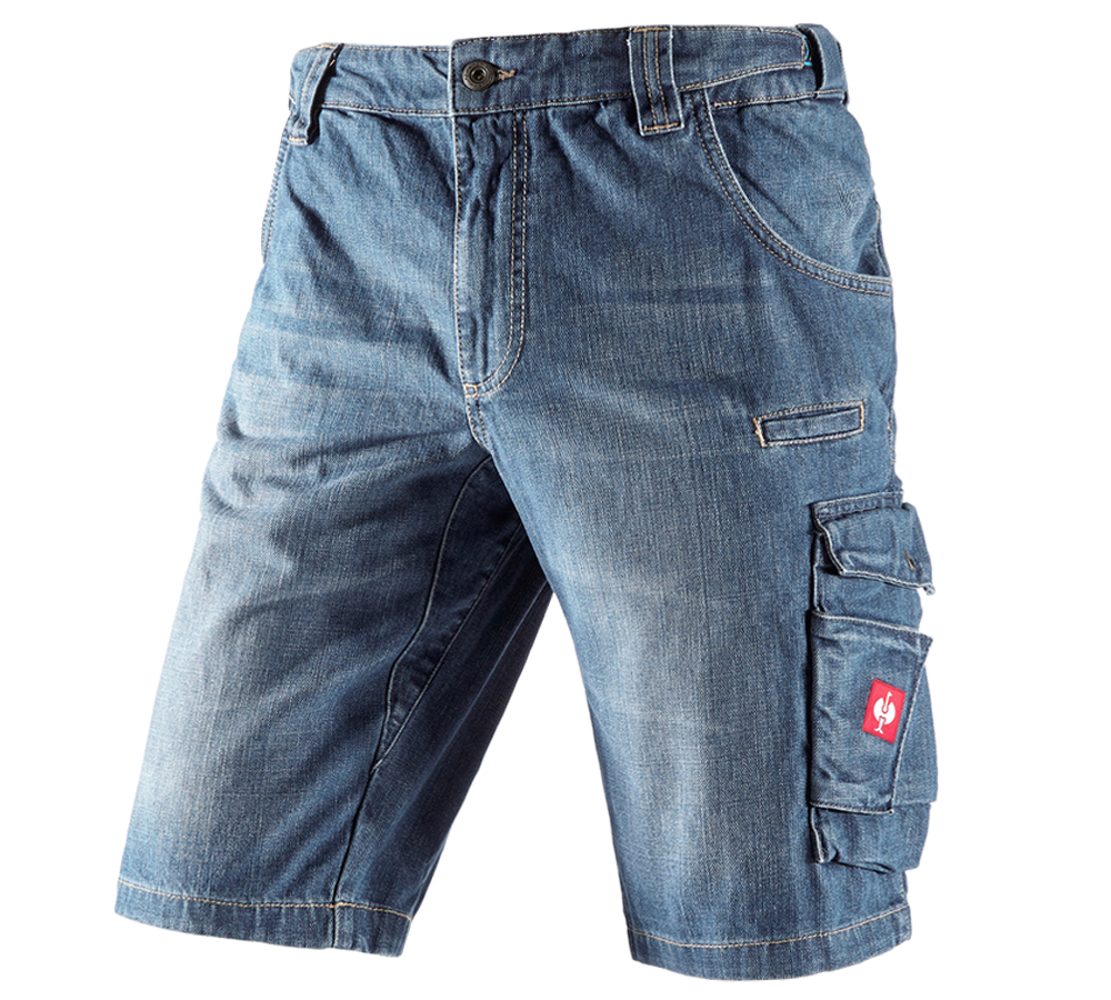 Hosen: e.s. Worker-Jeans-Short + stonewashed