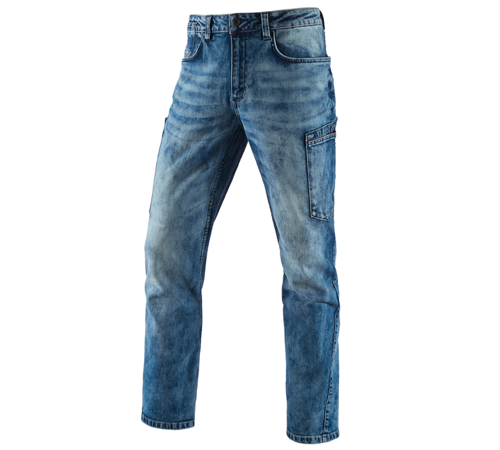 Installateur / Klempner: e.s. 7-Pocket-Jeans + lightwashed