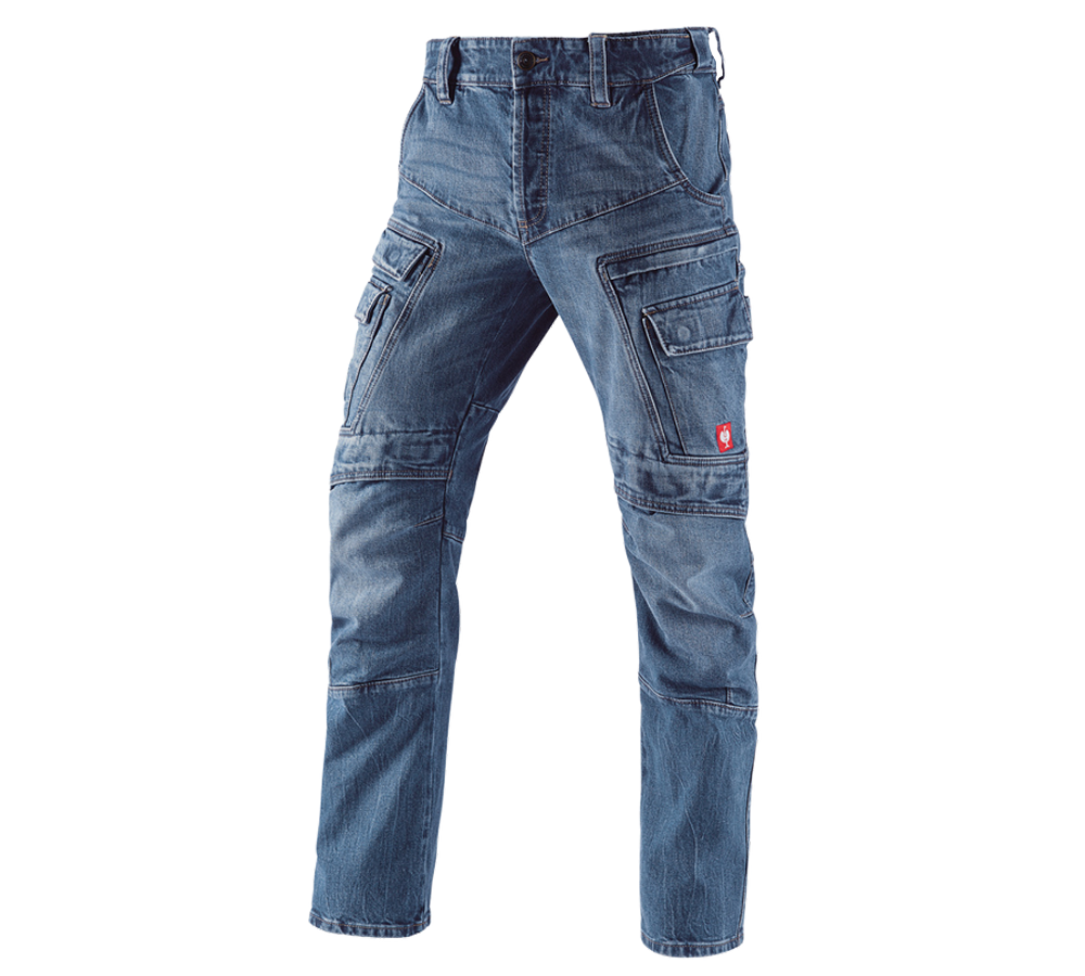 Geschenkideen: e.s. Cargo Worker-Jeans POWERdenim + stonewashed
