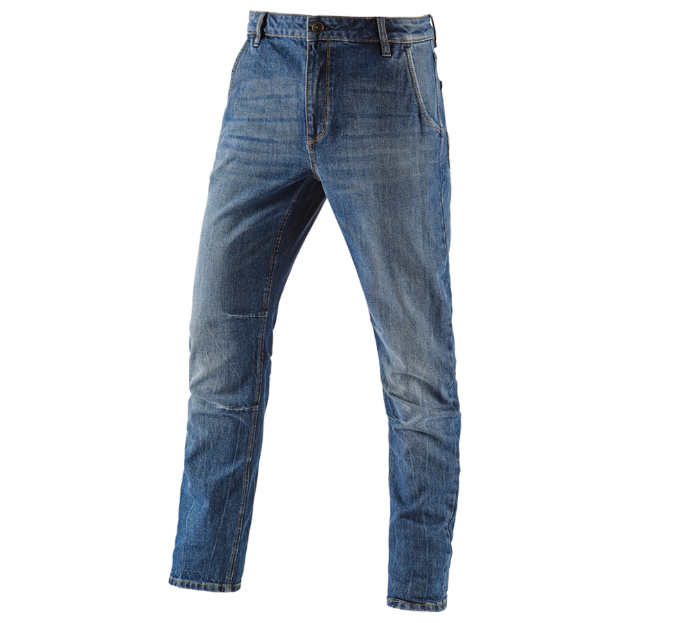 Installateur / Klempner: e.s. 5-Pocket-Jeans POWERdenim + stonewashed