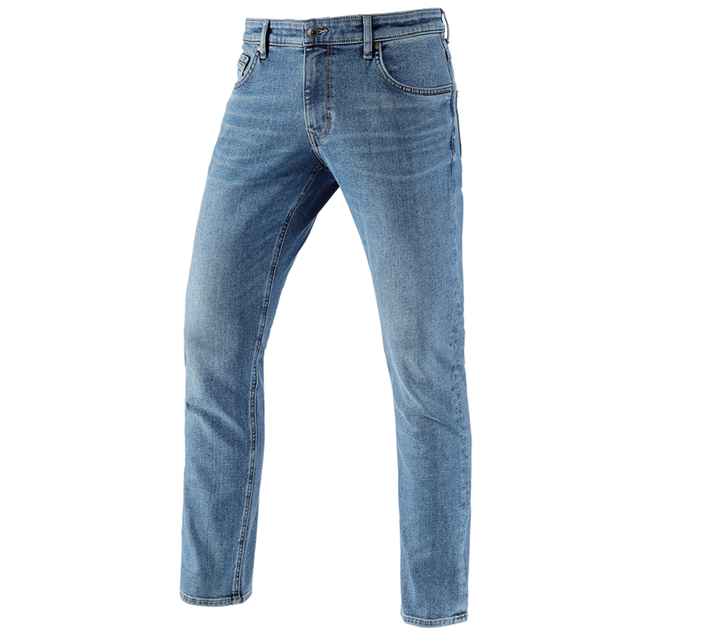 Hosen: e.s. Winter 5-Pocket-Stretch-Jeans + stonewashed