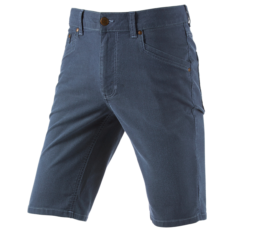Hosen: 5-Pocket-Short e.s.vintage + arktikblau