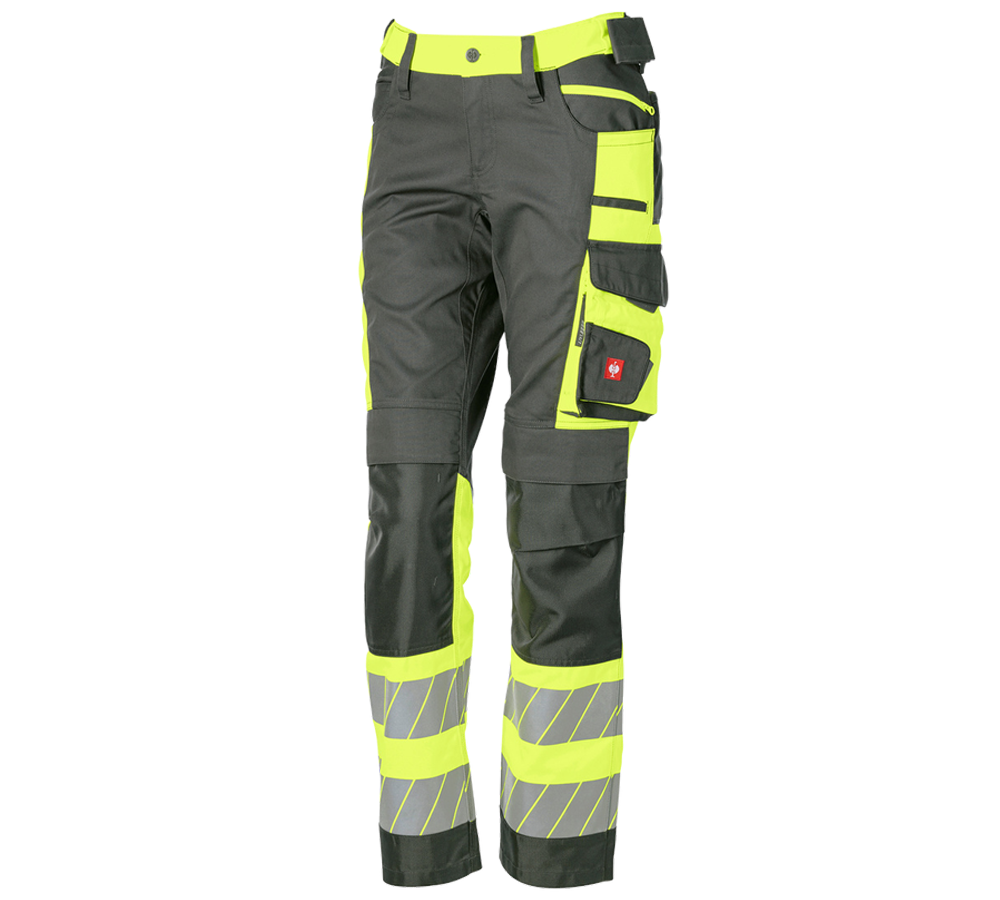 Themen: Warnschutz Bundhose e.s.motion 24/7, Damen + anthrazit/warngelb