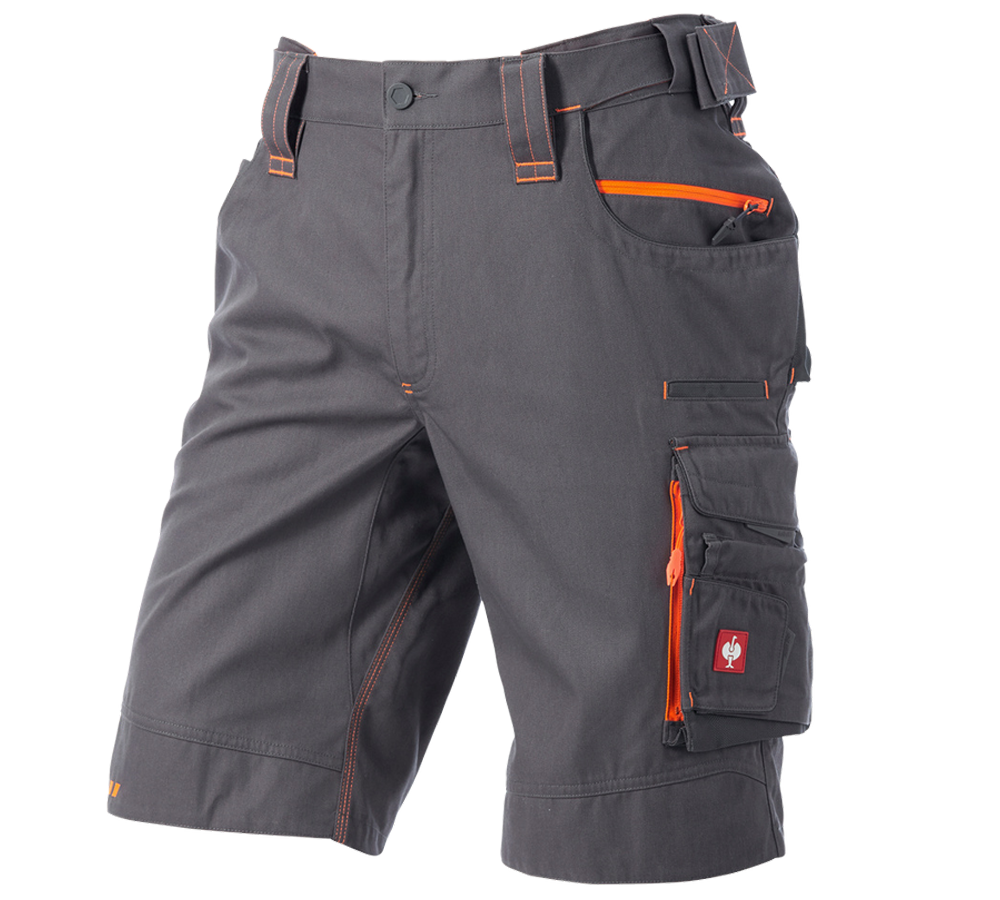 Hosen: Short e.s.motion 2020 + anthrazit/warnorange