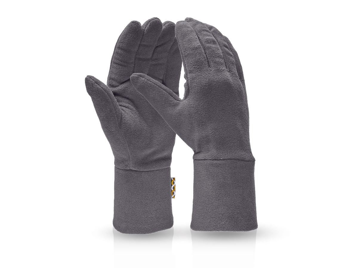 Kälte: e.s. FIBERTWIN® microfleece Handschuhe + graphit