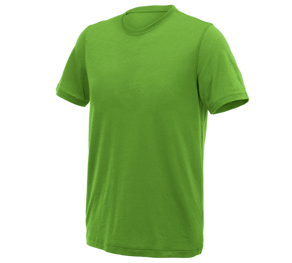 Themen: e.s. T-Shirt Merino light + seegrün