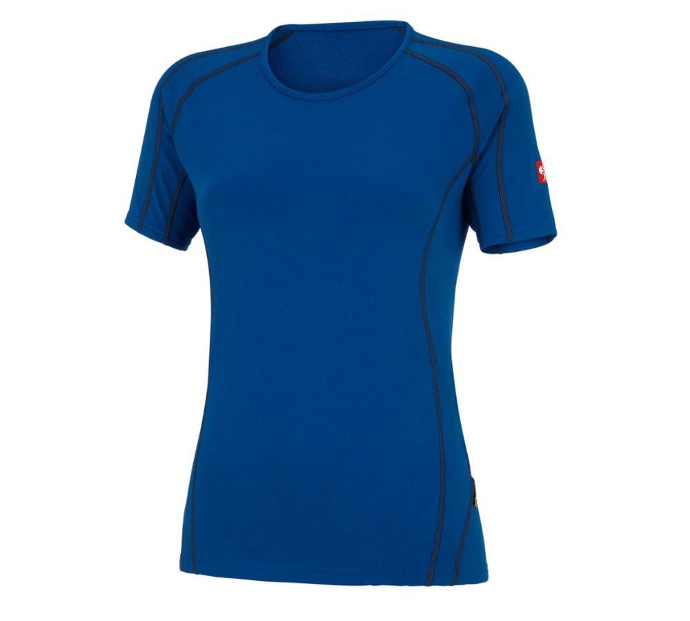 Kälte: e.s. Funktions-T-Shirt clima-pro, warm, Damen + enzianblau