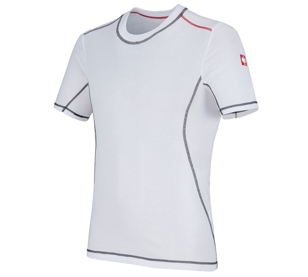 Unterwäsche | Thermokleidung: e.s. Funktions-T-Shirt basis-light + weiß