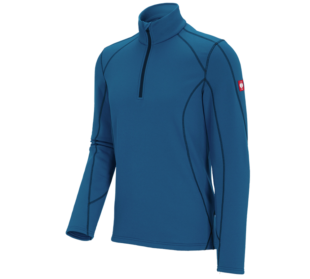 Shirts & Co.: Funkt.-Troyer thermo stretch e.s.motion 2020 + atoll/dunkelblau