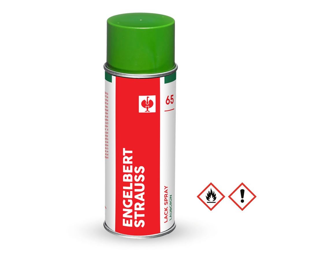 Sprays: e.s. Lackspray #65 + laubgrün