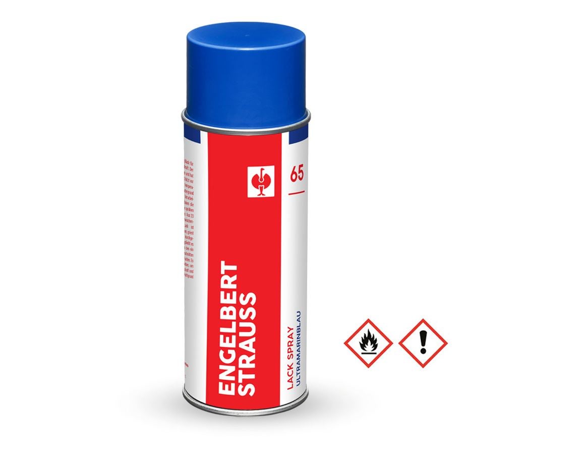 Sprays: e.s. Lackspray #65 + ultramarin blau