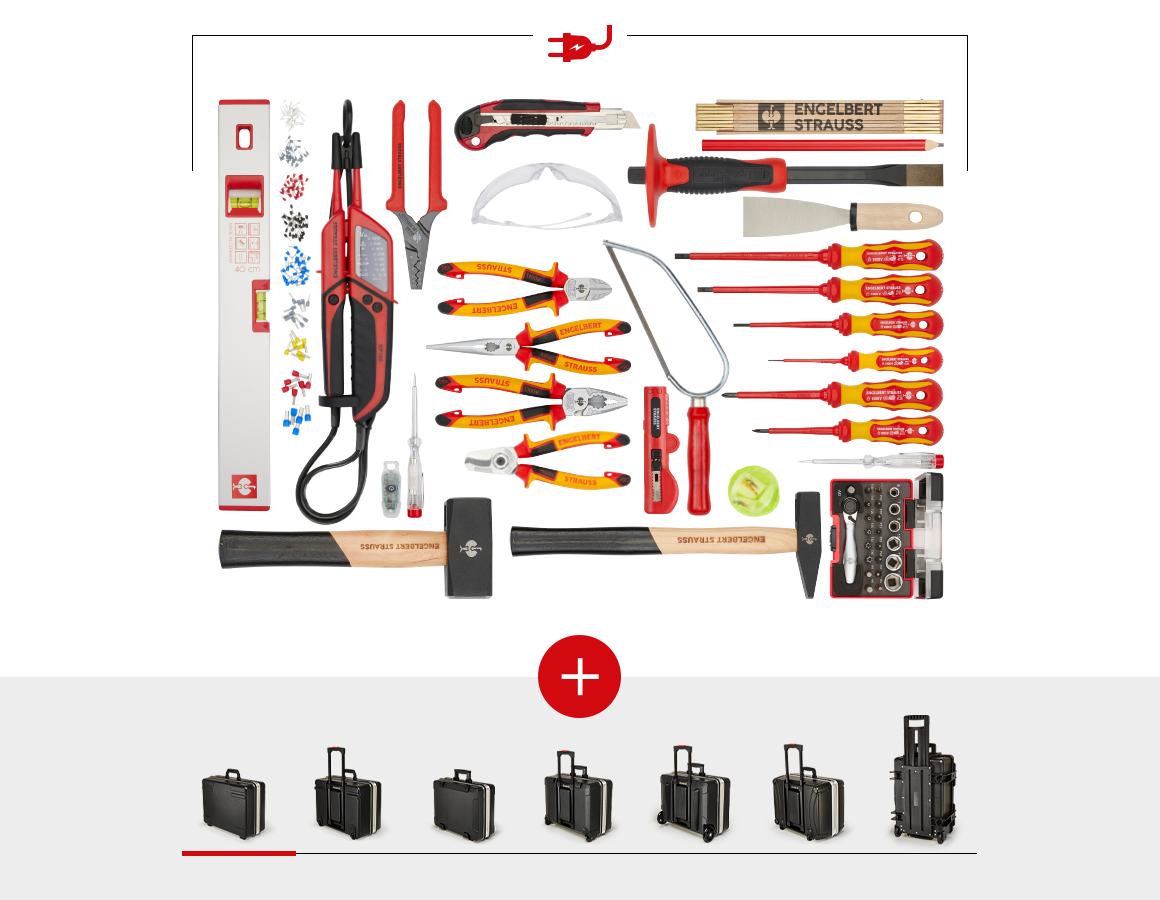Werkzeuge: Werkzeug-Set Elektro inklusive Werkzeugkoffer