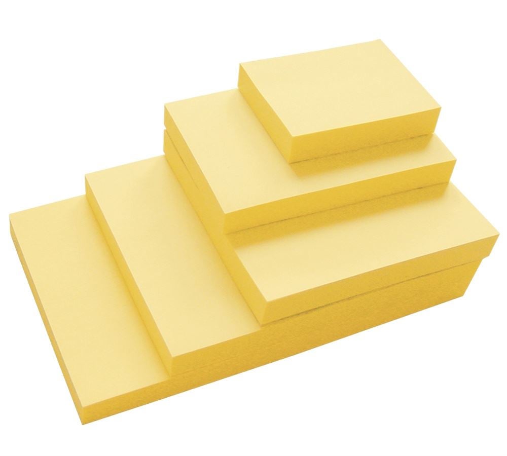 Papierprodukte: Haftnotizen + gelb