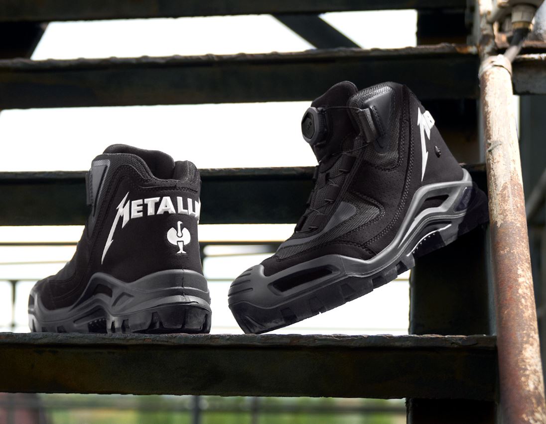 S3: Metallica safety boots + schwarz