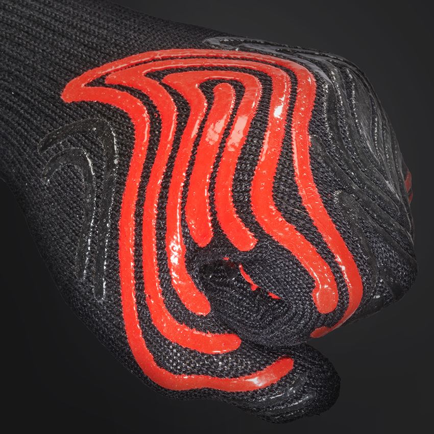Textil: e.s. Hitze-Handschuhe Heat-Expert + schwarz/rot 2