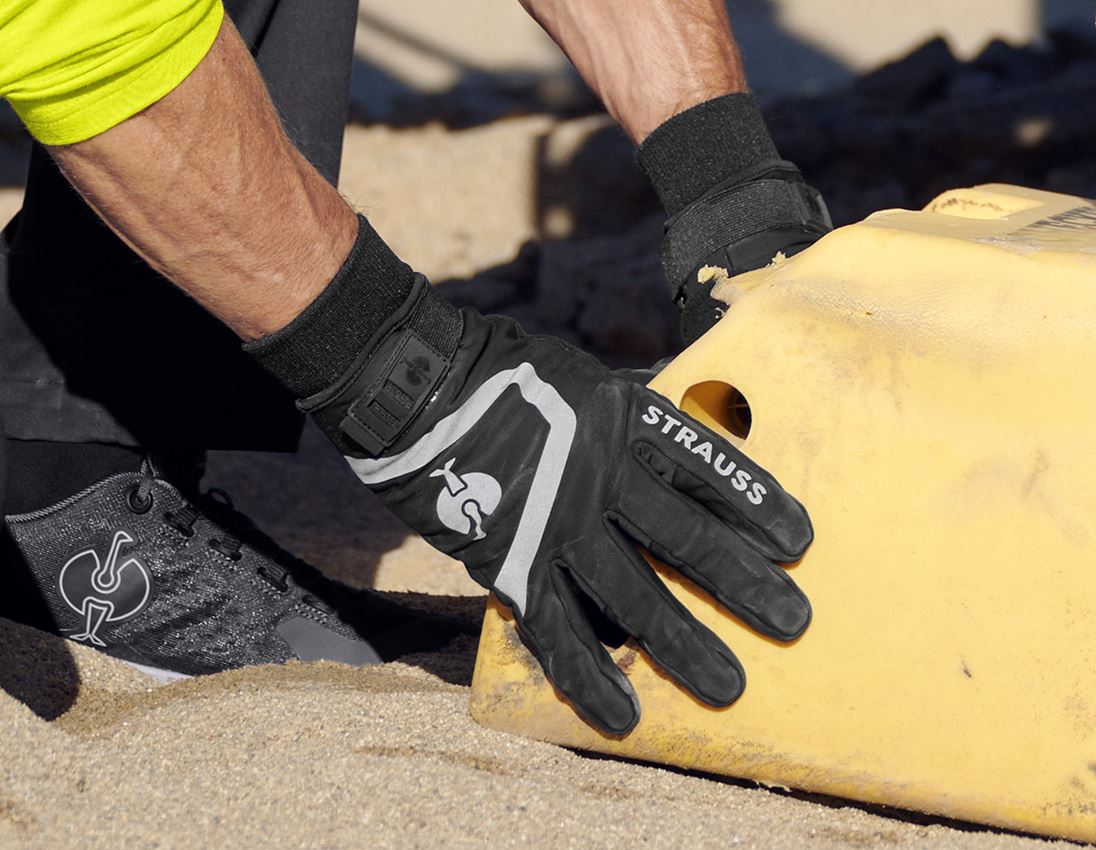Arbeitsschutz: Handschuhe e.s.trail winter + schwarz/basaltgrau 2