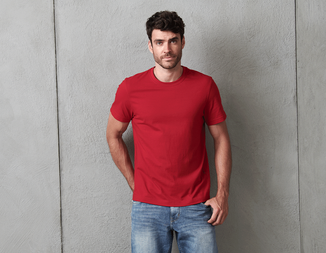 Shirts & Co.: e.s. T-Shirt cotton + feuerrot