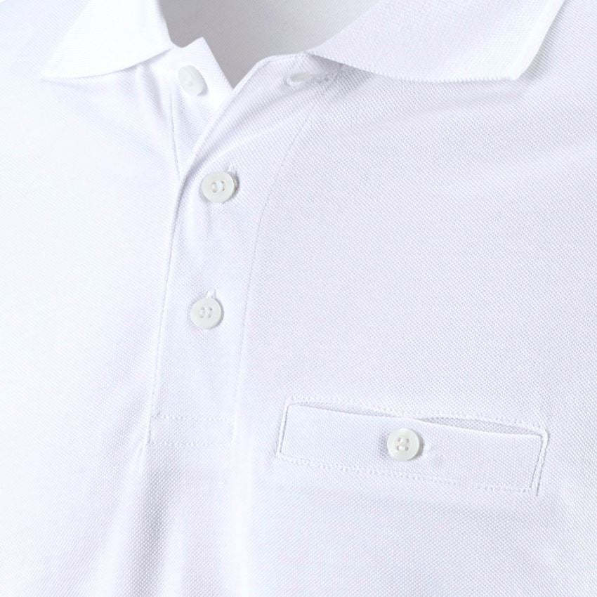 Installateur / Klempner: e.s. Longsleeve-Polo cotton Pocket + weiß 2