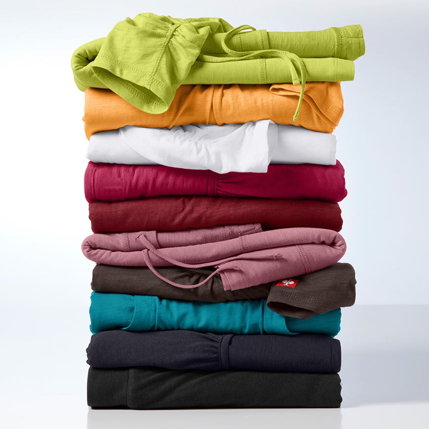 Shirts & Co.: e.s. Longsleeve cotton slub, Damen + dunkelblau 2