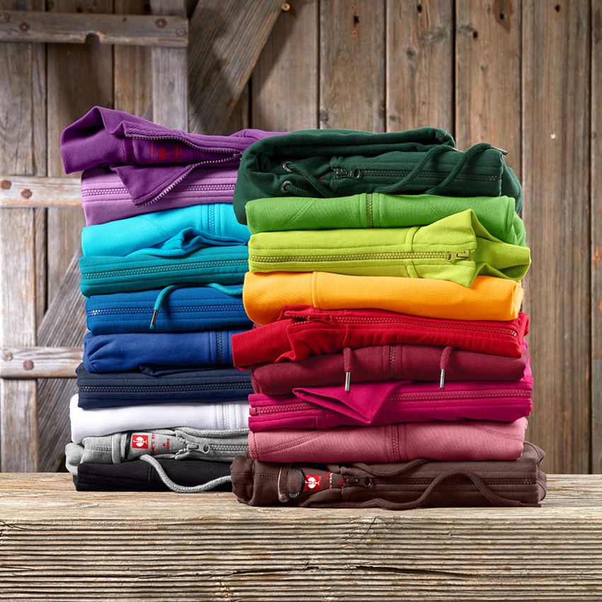 Shirts & Co.: e.s. Hoody-Sweatjacke poly cotton, Damen + maigrün 2