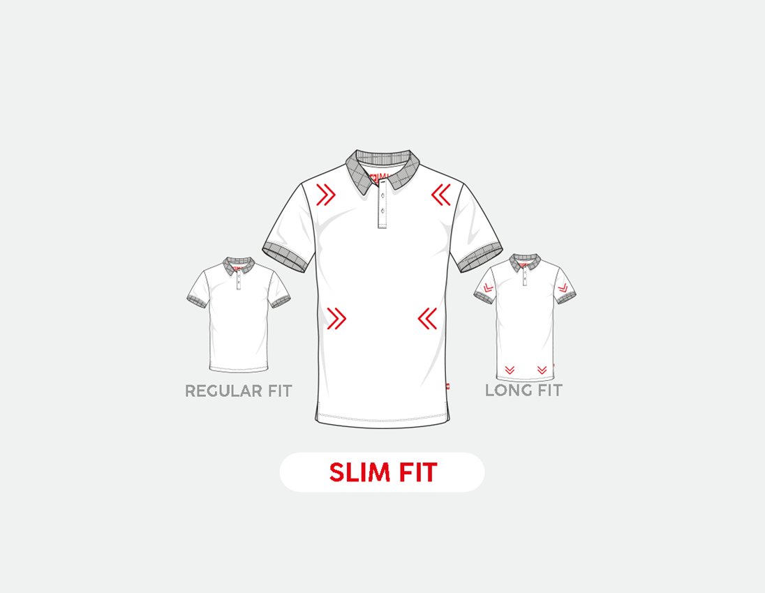 Shirts & Co.: e.s. Piqué-Polo cotton stretch, slim fit + alkaliblau 1